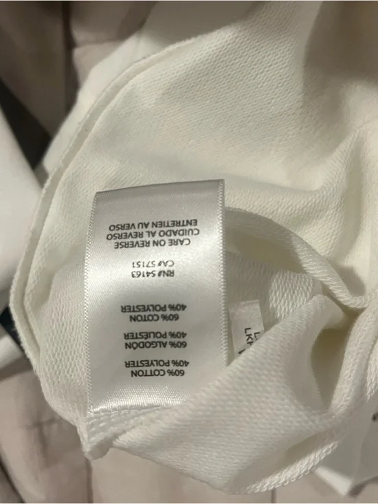 Karl Lagerfeld White Graphic Crewneck - NWT - Picture 5 of 6